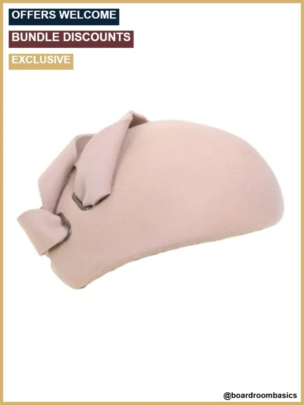 Wool Felt Fascinator Hat for Women with Hair Clip - Formal Occasion Pillbox Hat